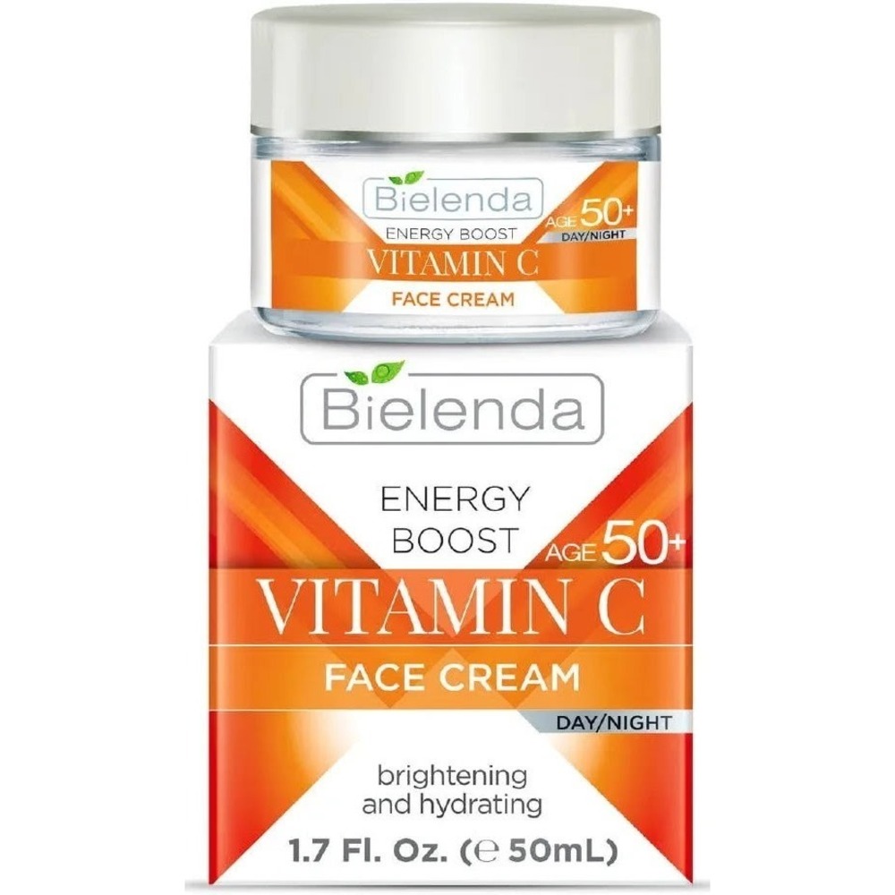 Bielenda Energy Boost Vitamin C Face Cream 50ml – Day & Night, Age 50+